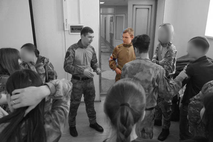 Credit Telegram @infberkut; Photo from Berkut's survival skills training.