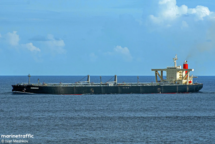 The oil tanker, which was sold by Dragon Road last year, has gone by four different names
since 2013. Source: Image posted to MarineTraffic in 2024 by Ivan Meshkov.